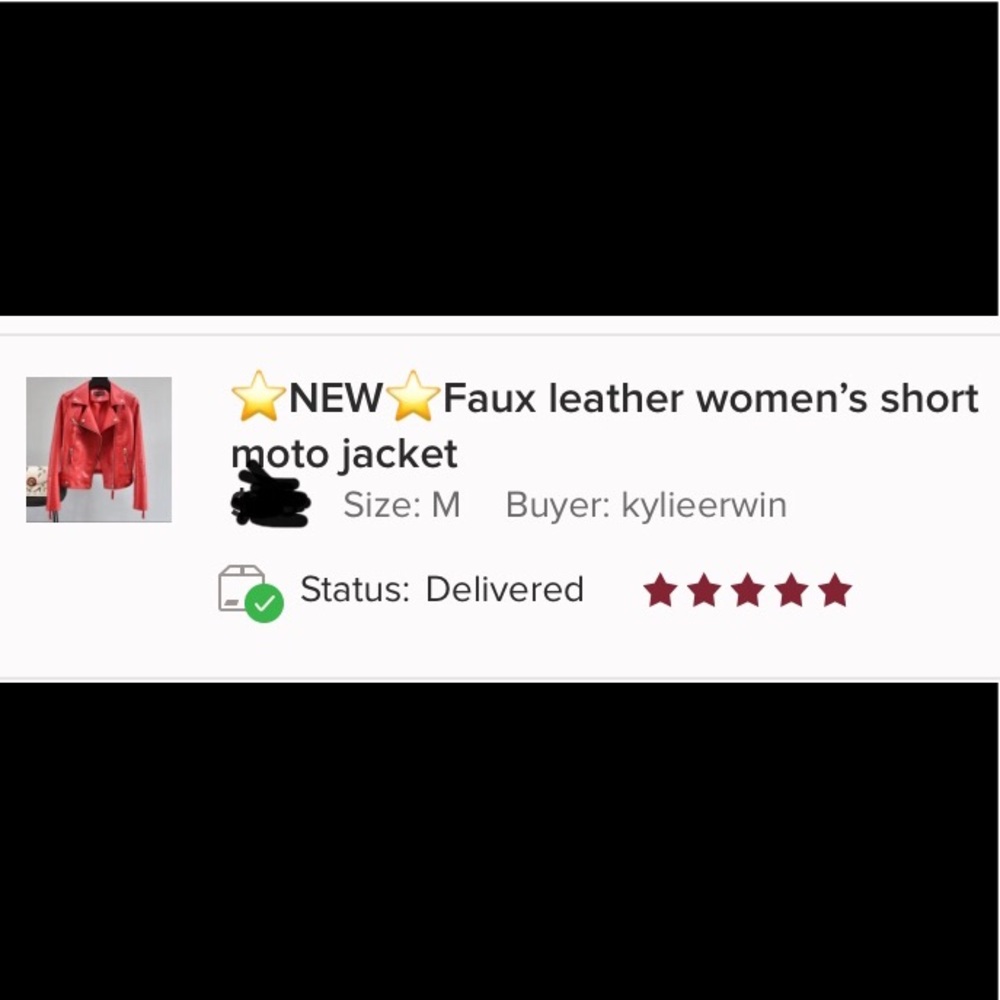 ☘️last 1☘️Vegan leather women’s short moto jacket - Picture 2 of 11